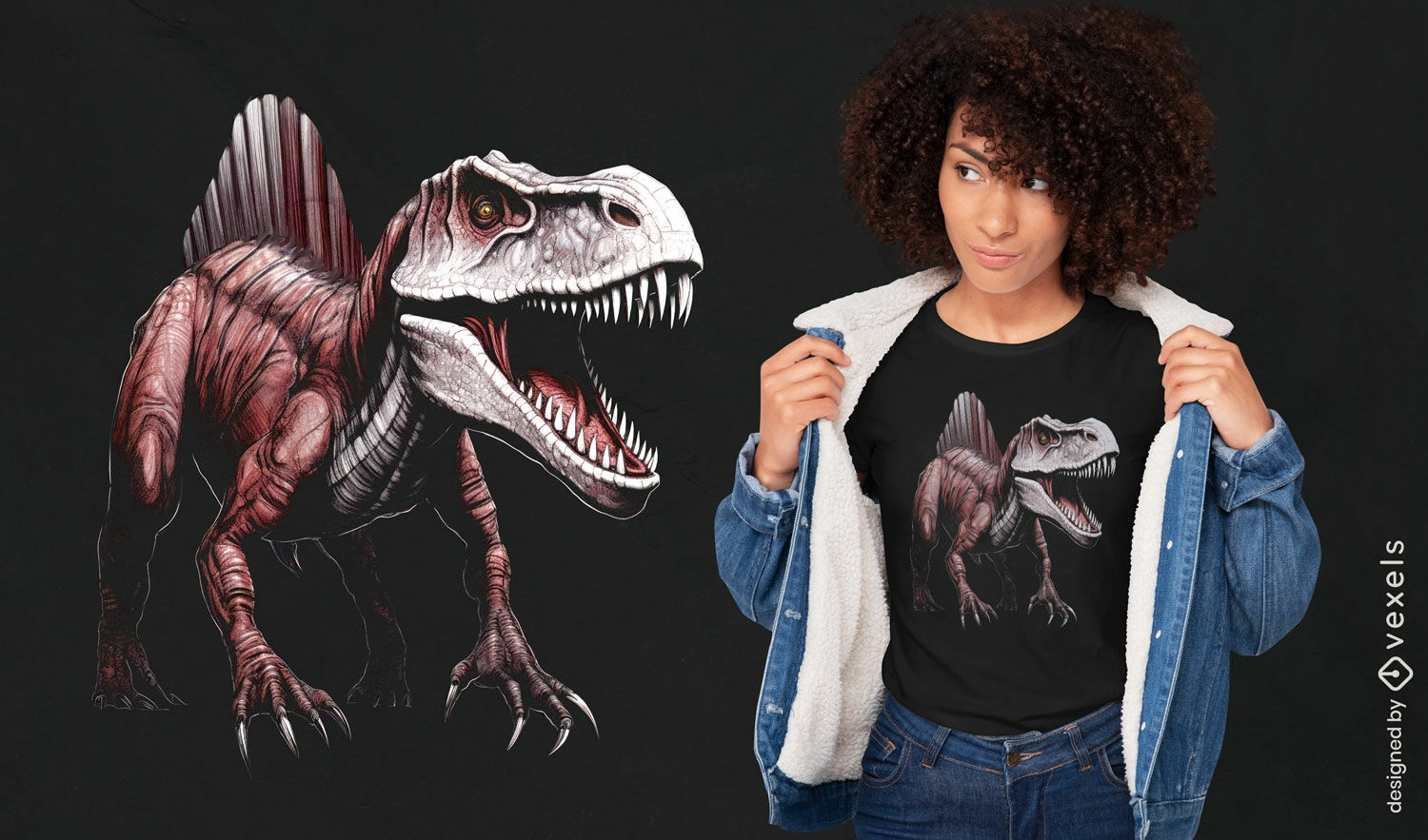 Spinosaurus t-shirt design