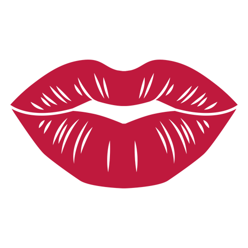 Design gráfico de beijo lúdico Desenho PNG