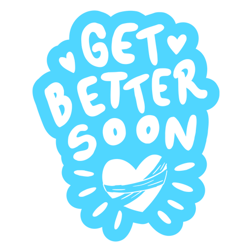 Get better soon sticker PNG Design