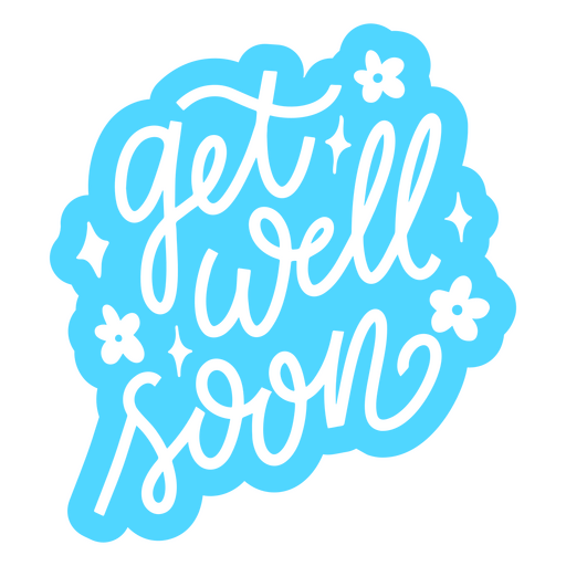 Get Well Soon Sticker PNG & SVG Design For T-Shirts