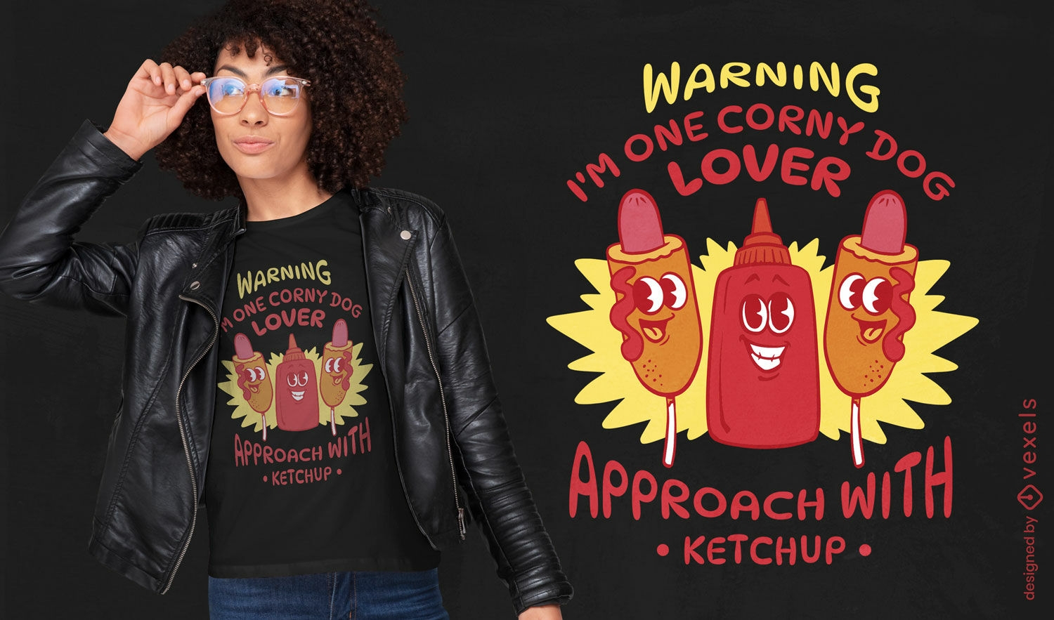 Warning i'm one corny lover t-shirt design