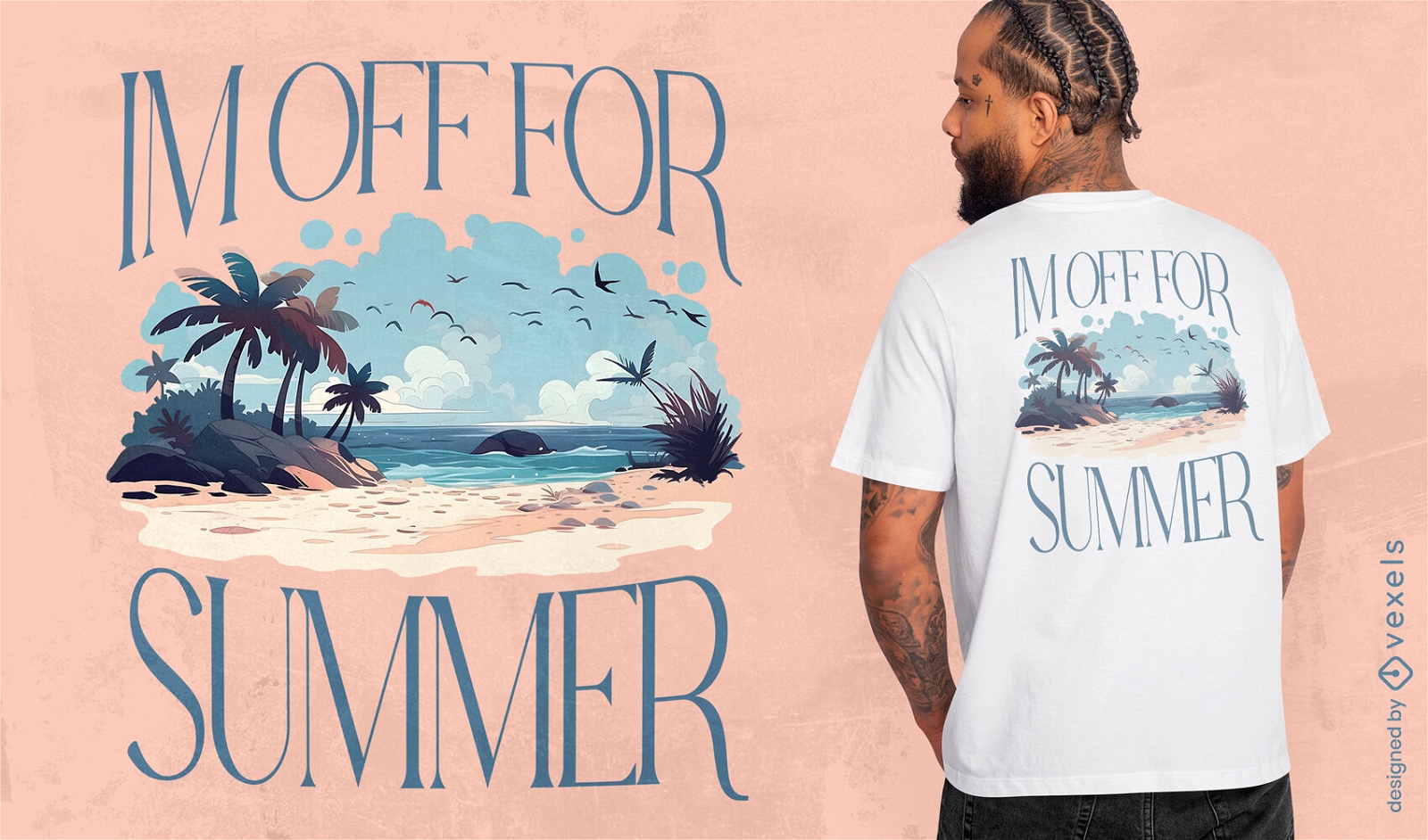 I'm off for summer t-shirt design