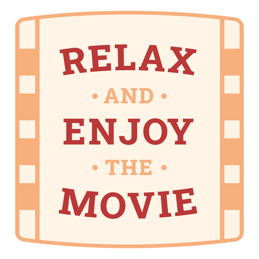 Design encantador com citação de filme Desenho PNG