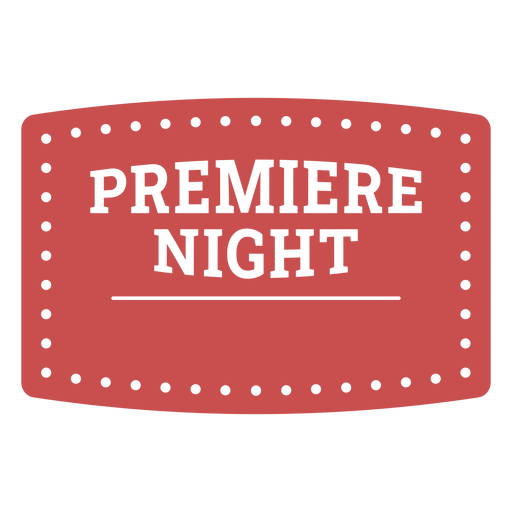 Bannerdesign für die festliche Premierennacht PNG-Design