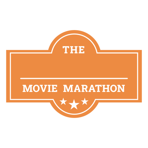 Diseño de letrero para evento de maratón de películas Diseño PNG