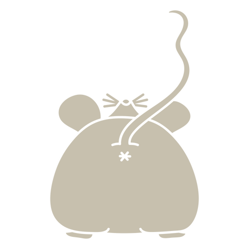 Mouse with a tail PNG Design