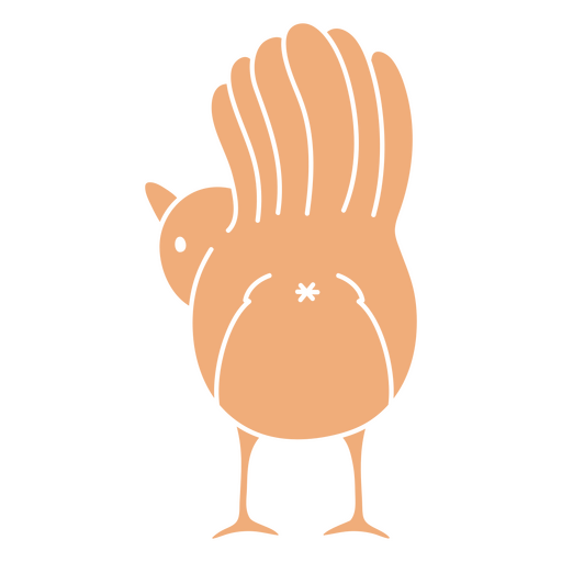 Verspieltes Vogelillustrationsdesign PNG-Design