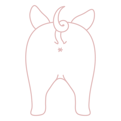 Cute pig illustration with whimsical unicorn features PNG Design