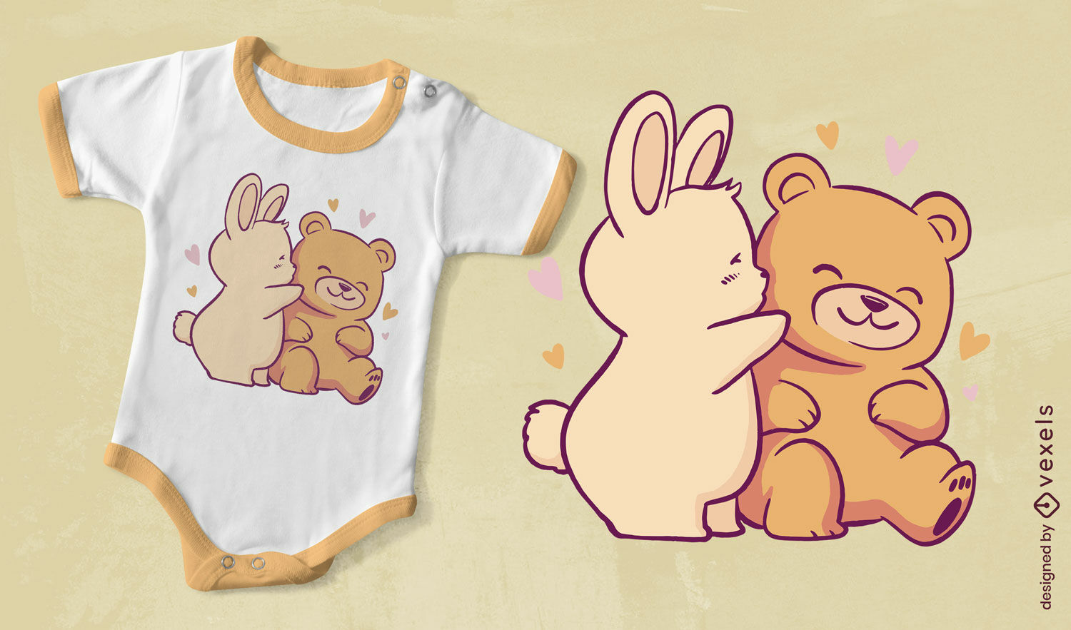 Lindo diseño de camiseta de ositos de peluche.