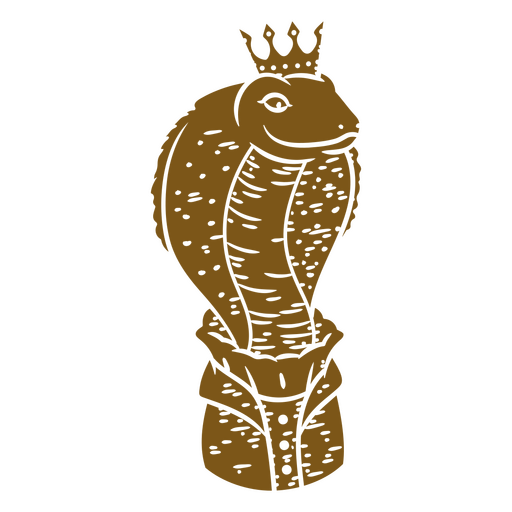 Snake in a crown PNG Design