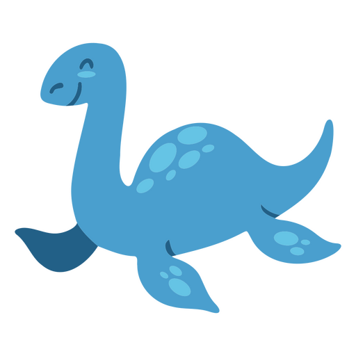 Cute blue dinosaur PNG Design