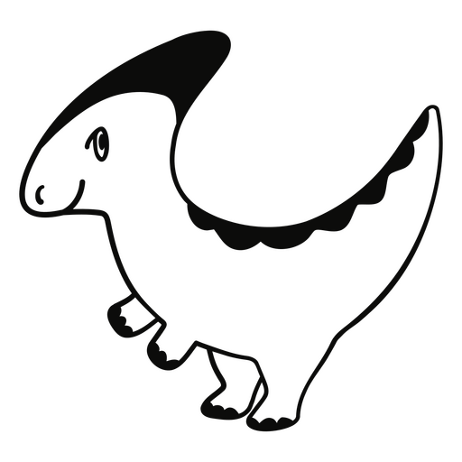 Lindo diseño de ilustración de dinosaurio Diseño PNG