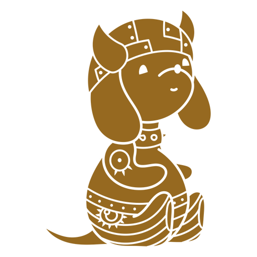 Illustration eines verspielten Hunderitters PNG-Design