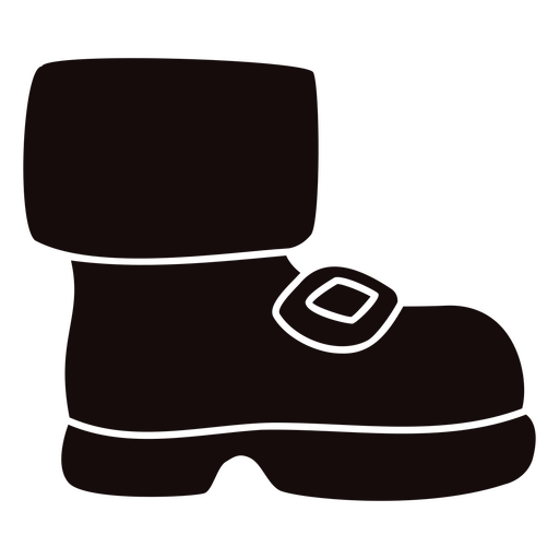 Stylish winter boot silhouette design PNG Design