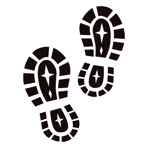 Stilvolles Fußabdruckdesign für Abenteuerlustige PNG-Design