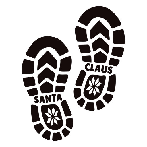 Playful holiday footprint design for festive decorations PNG Design