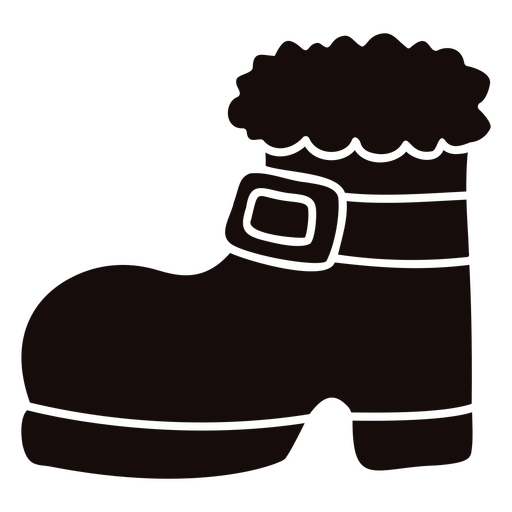 Gemütliches Winterstiefel-Silhouette-Design PNG-Design