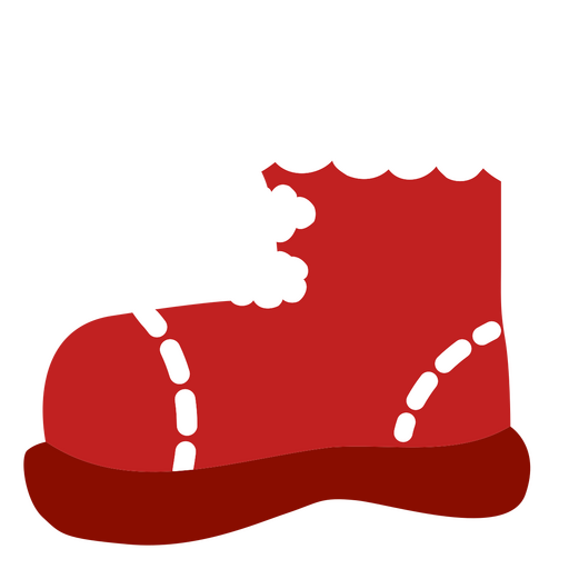Verspielte Weihnachtsmannstiefel-Illustration PNG-Design