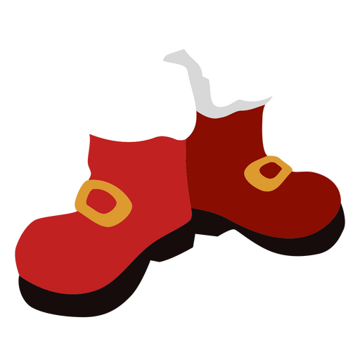 Festliche Weihnachtsmannstiefel-Illustration PNG-Design