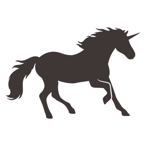 Design de silhueta de cavalo mítico para vestuário Desenho PNG