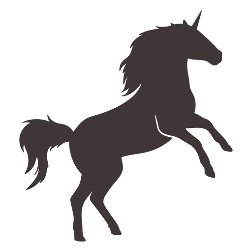 Majestic rearing horse silhouette design t-shirt design PNG Design