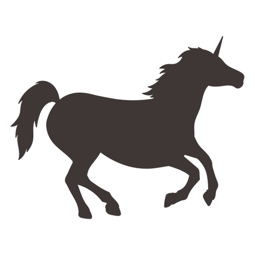 Diseño gráfico de silueta de caballo majestuoso Diseño PNG