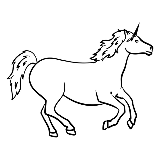 Design de camiseta com silhueta de criatura mítica galopando Desenho PNG