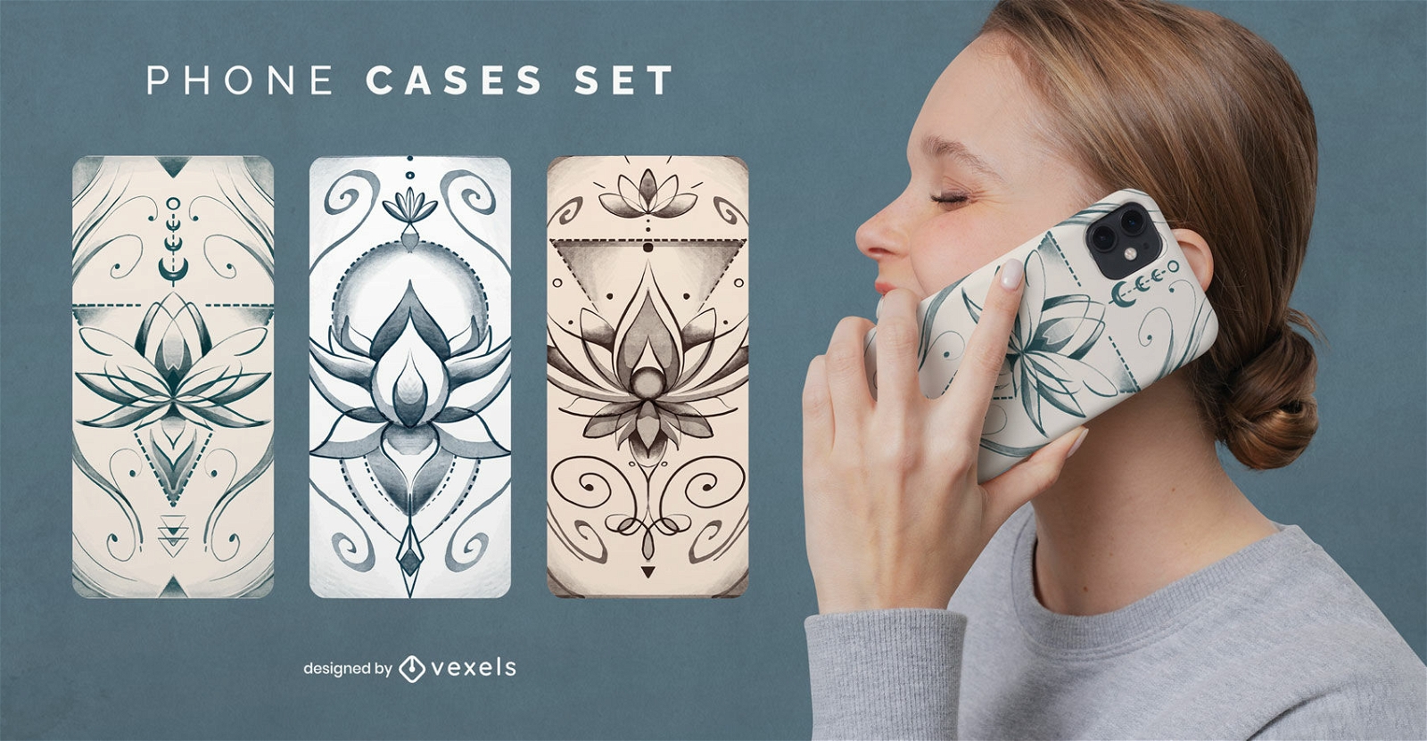 Lotus phone cases set