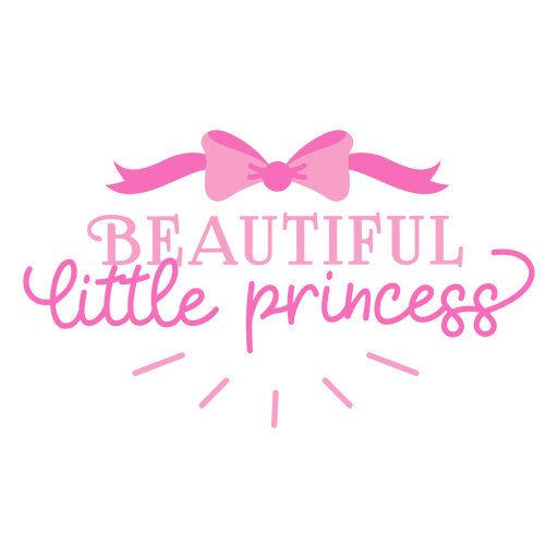Das wunderschöne Logo der kleinen Prinzessin PNG-Design