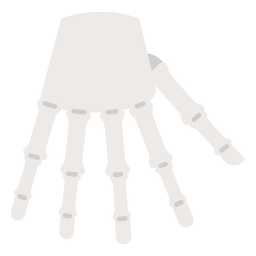 Ilustração estilosa de mão esquelética Desenho PNG
