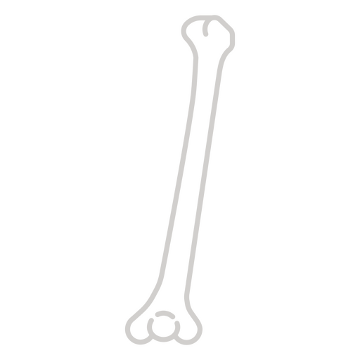 Minimalistische Knochenillustration für Tierliebhaber PNG-Design