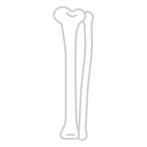 Diseño de boceto de hueso estilizado para diseño de camiseta. Diseño PNG