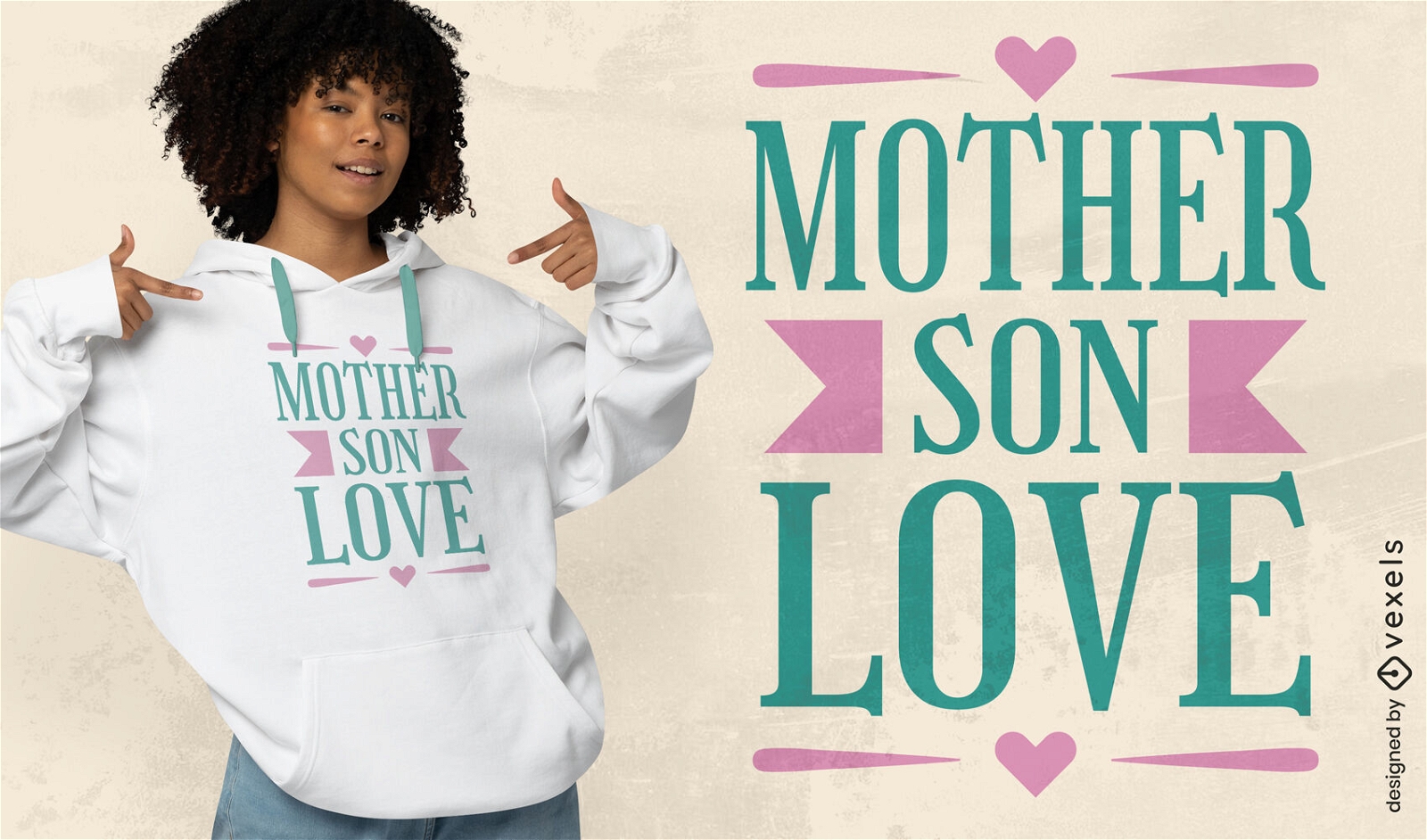 Mutter-Sohn-Liebe-T-Shirt-Design