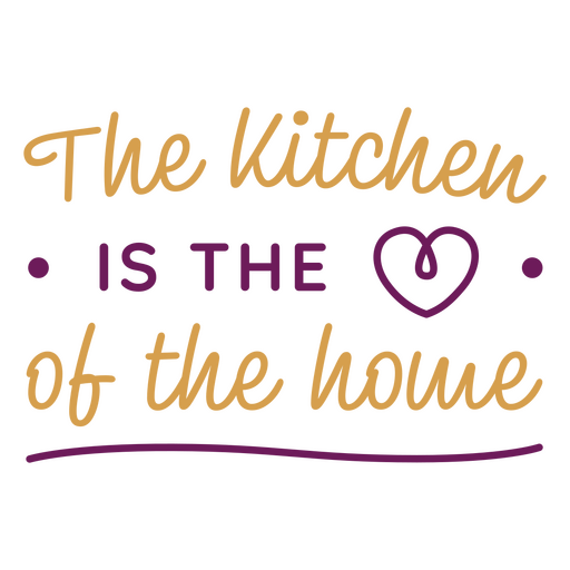Warm kitchen love quote design t-shirt design PNG Design