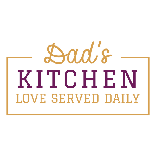 Diseño de cita para la cocina de un papá encantador Diseño PNG