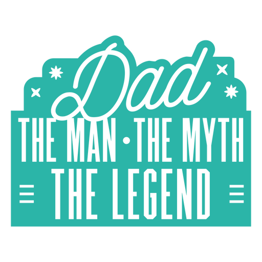 Stilvolles Design mit einem legendären Zitat für Väter PNG-Design