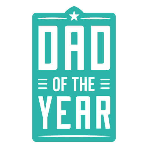 Funny dad of the year award design PNG Design