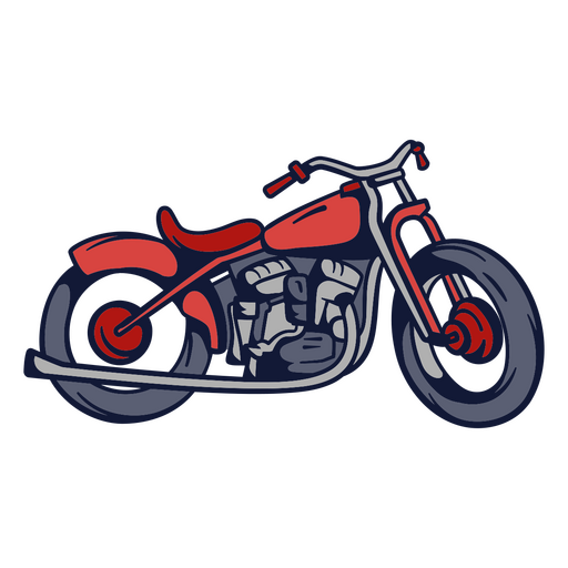 Stilvolle Vintage-Motorradillustration PNG-Design