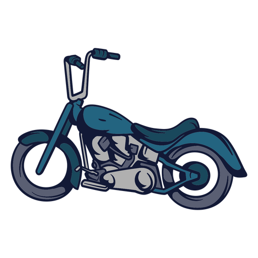 Stilvolles Motorrad-Illustrationsdesign PNG-Design
