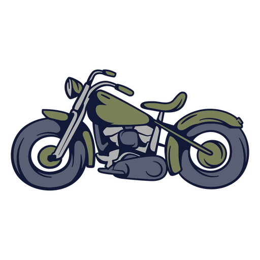 Stilvolles Motorrad-Grafikdesign für Bekleidung PNG-Design