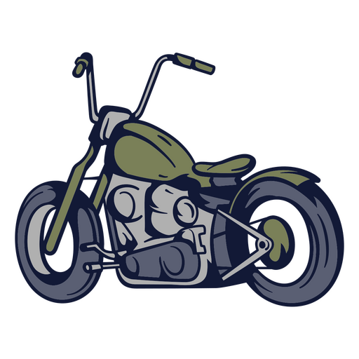 Stilisierte Cartoon-Motorradillustration PNG-Design