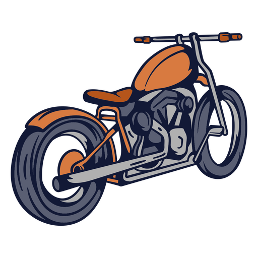 Lebendiges Motorrad-Grafikdesign PNG-Design