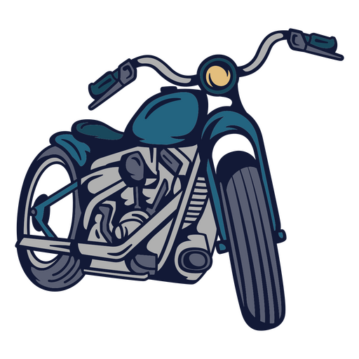 Klassisches Motorrad-Kunstwerk-Design PNG-Design