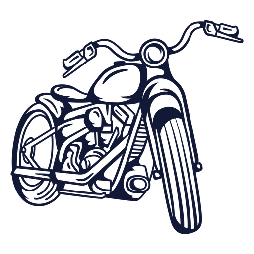 Klassisches Motorrad-Illustrationsdesign für Bekleidung PNG-Design