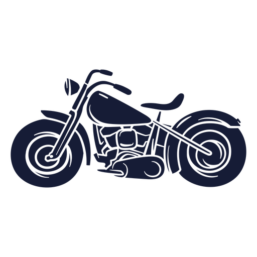 Detailliertes Cruiser-Motorrad-Illustrationsdesign PNG-Design