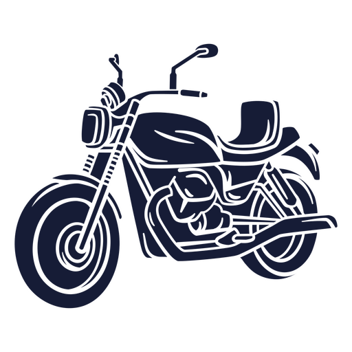 Stilvolles Motorrad-Silhouette-Design PNG-Design