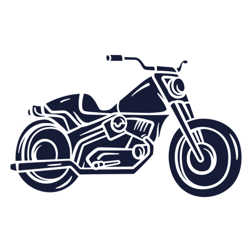 Ilustração elegante de motocicleta em design moderno Desenho PNG