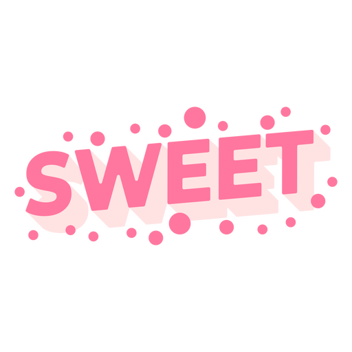 Sweet in pink with polka dots PNG Design