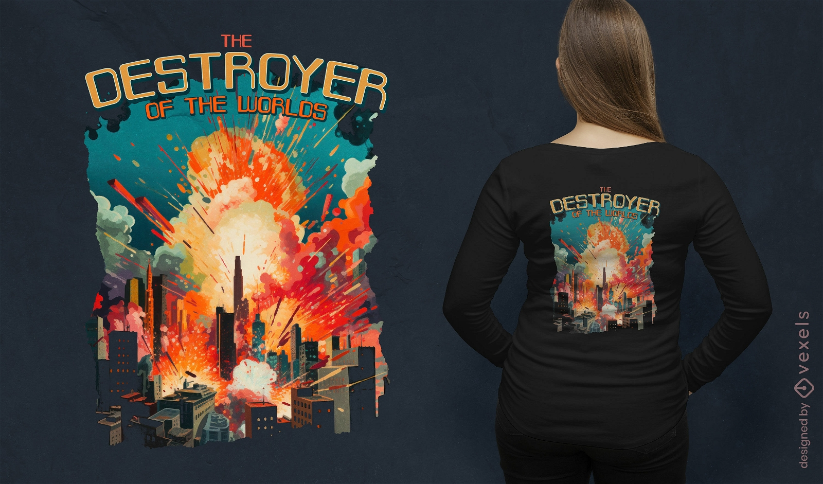 The destroyer of the worlds t-shirt design