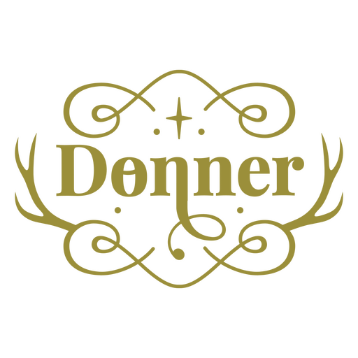 Design de donner ornamentado inspirado em veados Desenho PNG